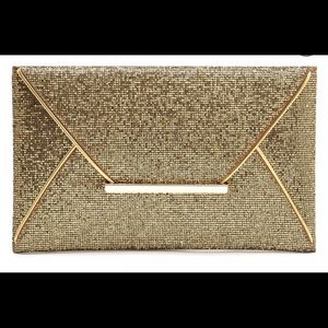 Cutch Envelope Purse Gold Handbag Evening/Day Bag